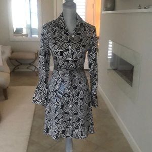 Rufus black and white shirt dress.